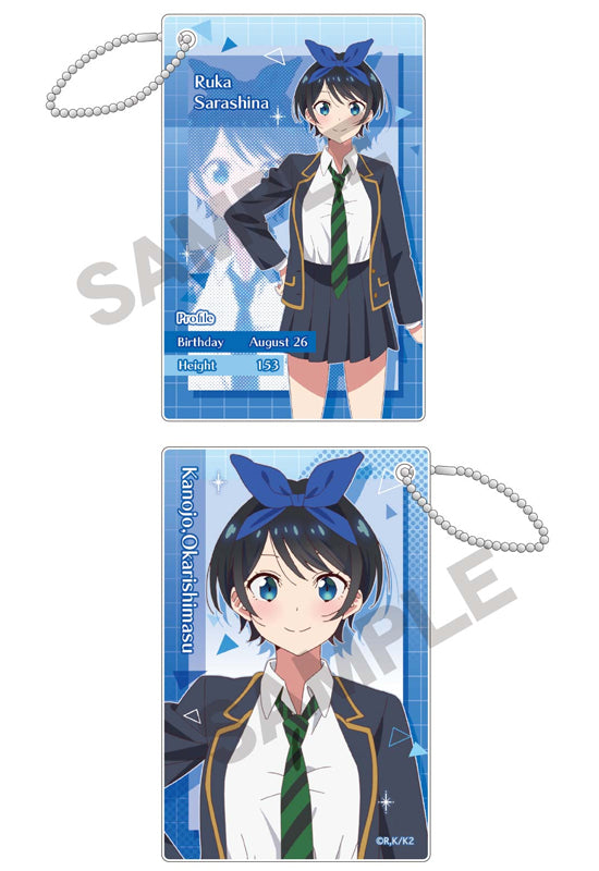 Rent-A-Girlfriend Crux Profile Card Key Chain Sarashina Ruka