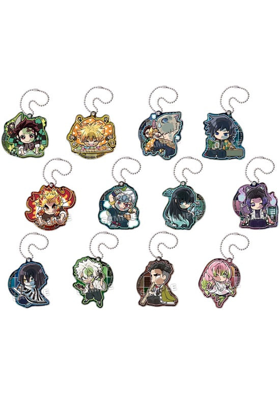 Demon Slayer: Kimetsu no Yaiba Takaratomy Arts Pita! Defome Shumi ni Bottou Acrylic Key Chain (1 Random)