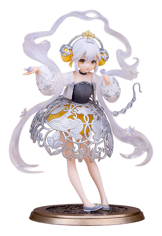 National Treasure Myethos Silver Sachet with Grape Flower and Bird Pattern