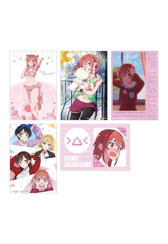 Rent-A-Girlfriend KADOKAWA Swimsuit and Girlfriend Illustration Cards (Set of 5) Sumi Sakurasawa B