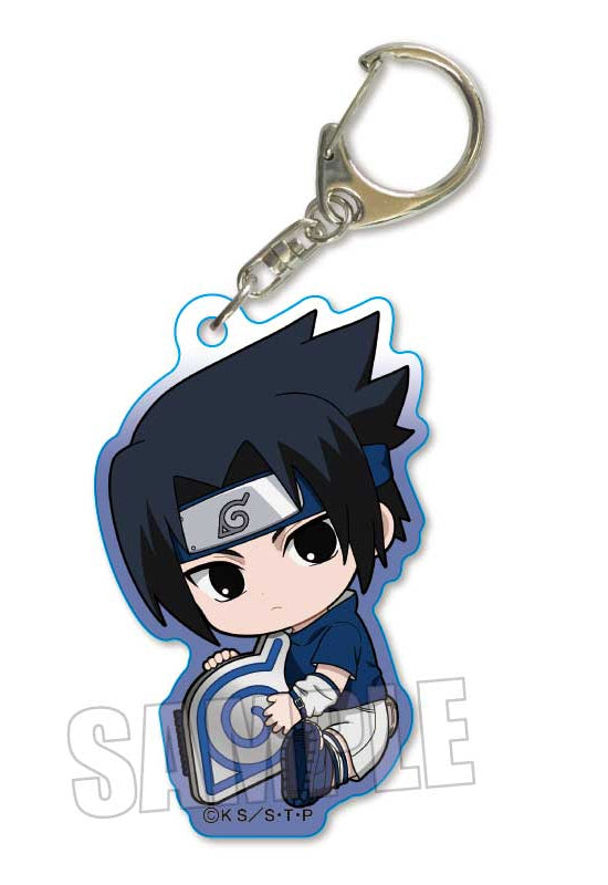 NARUTO Bell House GyuGyutto Acrylic Key Chain Uchiha Sasuke