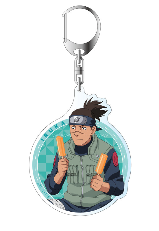 NARUTO Matsumoto Shoji Original Illustration Umino Iruka Acrylic Key Chain