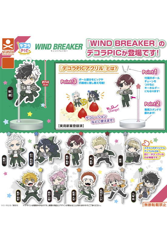 Wind Breaker Stand Stones DECORA PIC Acrylic(1 Random)