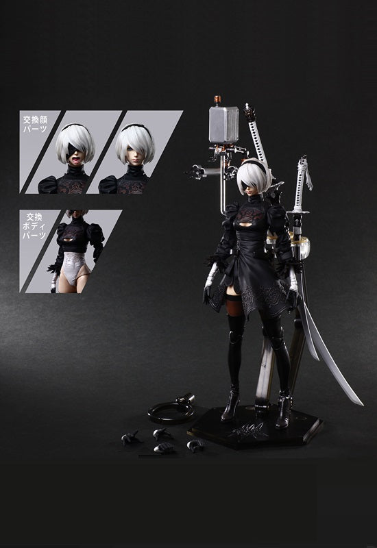 NieR:Automata® PLAY ARTS KAI™ Square Enix Action Figure – 2B (YoRHa No. 2 Type B) DELUXE Ver.