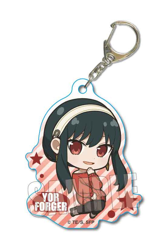 SPY x FAMILY Bell House Pukasshu Acrylic Key Chain Yor Forger (Casual Outfit Ver.)