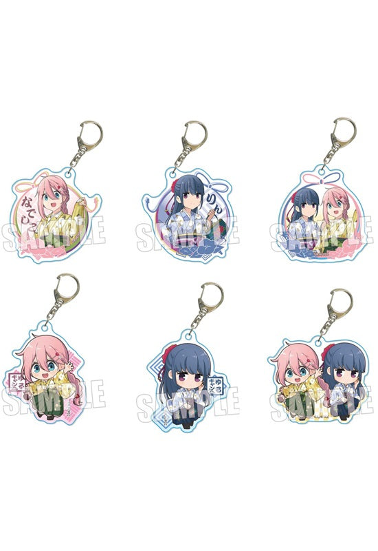 Yurucamp Season 2 Bell House Trading Acrylic Key Chain Kimono Ver. (1 Random)