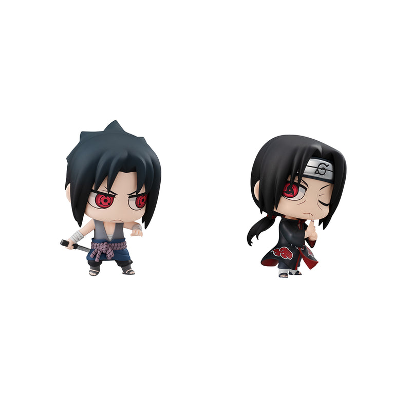 009 NARUTO MEGAHOUSE CHIMIMEGA BUDDY NARUTO UCHIHA SASUKE & ITACHI SET