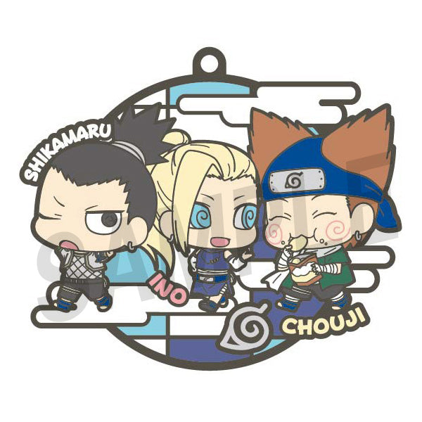 NARUTO three-man cell! MEGAHOUSE Rubber Mascot Buddycolle (repeat) (set of 6 Characters)
