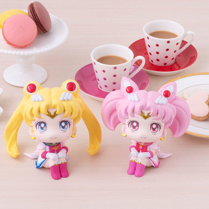 Pretty Guardian Sailor Moon Super MEGAHOUSE Look up Sailor Moon & Super Chibi Moon set 【with gift】