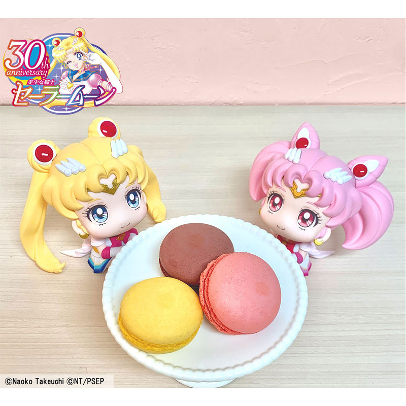 Pretty Guardian Sailor Moon Super MEGAHOUSE Look up Sailor Moon & Super Chibi Moon set 【with gift】