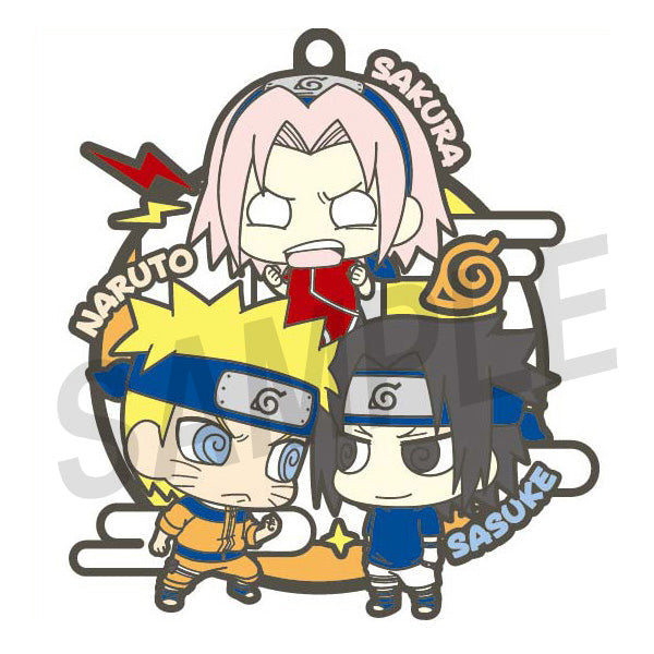 NARUTO three-man cell! MEGAHOUSE Rubber Mascot Buddycolle (repeat) (set of 6 Characters)