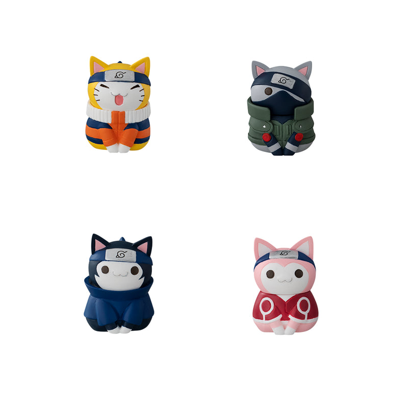 NARUTO NYARUTO! MEGAHOUSE CATS of KONOHA VILLAGE (Set of 8 Characters)