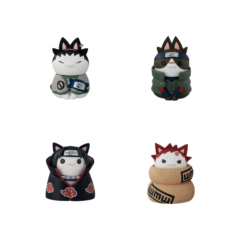 NARUTO NYARUTO! MEGAHOUSE CATS of KONOHA VILLAGE (Set of 8 Characters)