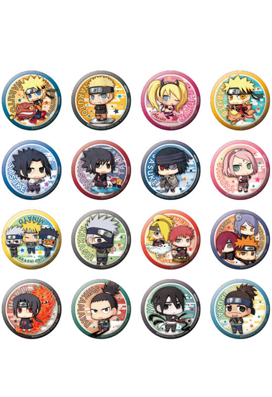 NARUTO-SHIPPUDEN MEGAHOUSE BUTTON BADGE COLLECTION  A NEW GENERATION! (Box of 16 Random Blind Badge)