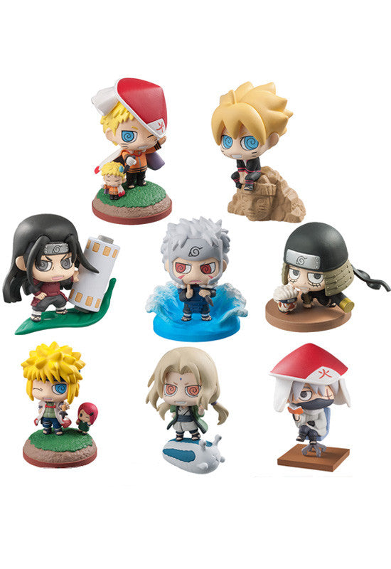 BORUTO -NARUTO THE MOVIE MEGAHOUSE PETIT CHARALAND BORUTO & HOKAGEO We have grown! (Set of 8 Characters)