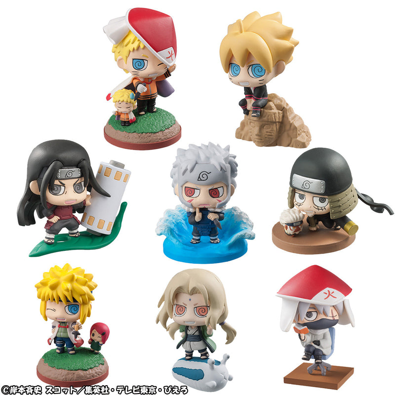 BORUTO -NARUTO THE MOVIE MEGAHOUSE PETIT CHARALAND BORUTO & HOKAGEO We have grown! (Set of 8 Characters)