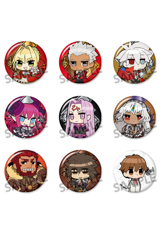 Fate/EXTELLA HOBBY STOCK Fate/EXTELLA Can Badge Collection vol.1 (Set of 9 Characters)