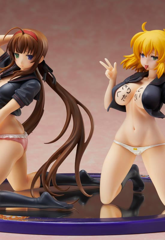 Gokubi Girls Slender Glamorous Senran Kagura New Wave G Burst Proovy Ryobi x Ryona Bare Skin Sailor Uniform Ver SET(REPRODUCTION)