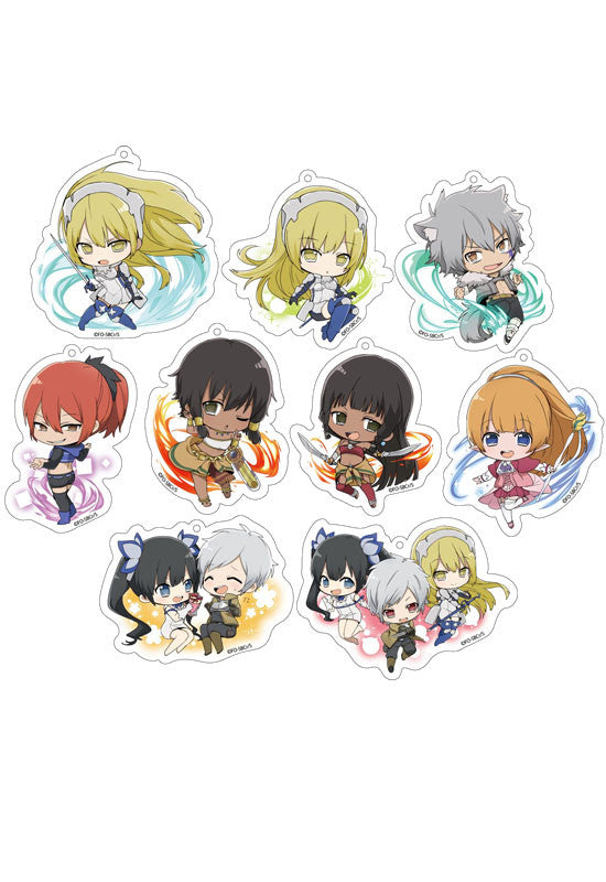 SWORD ORATORIAIs It Wrong to Try to Pick Up Girls in a Dungeon? On the Side Genco Sparkling Acrylic Collection (Set of 9 Characters)