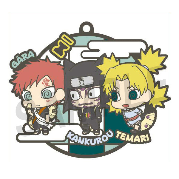 NARUTO three-man cell! MEGAHOUSE Rubber Mascot Buddycolle (repeat) (set of 6 Characters)