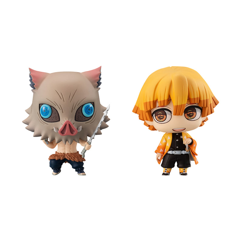 012 DEMON SLAYER: Kimetsu no yaiba MEGAHOUSE CHIMIMEGA Buddy Series ZENITSU & INOSUKE (with gift)