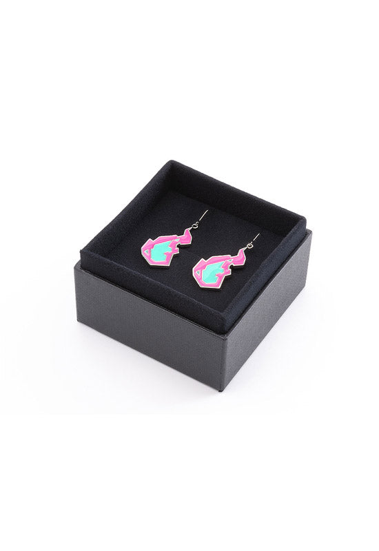 PROMARE ORANGE ROUGE Burnish Flare Earrings