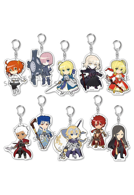 Fate/Grand Order HOBBY STOCK Pikuriru! Fate/Grand Order Trading Acrylic Keychain (Set of 10 Characters) (re-run)