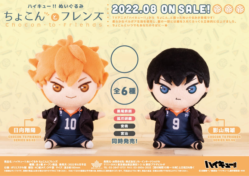 Haikyu!! Sol International Plush Chocon-to-Friends Hinata Shoyo