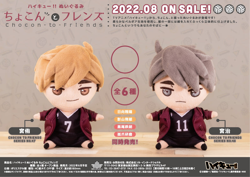 Haikyu!! Sol International Plush Chocon-to-Friends Miya Osamu