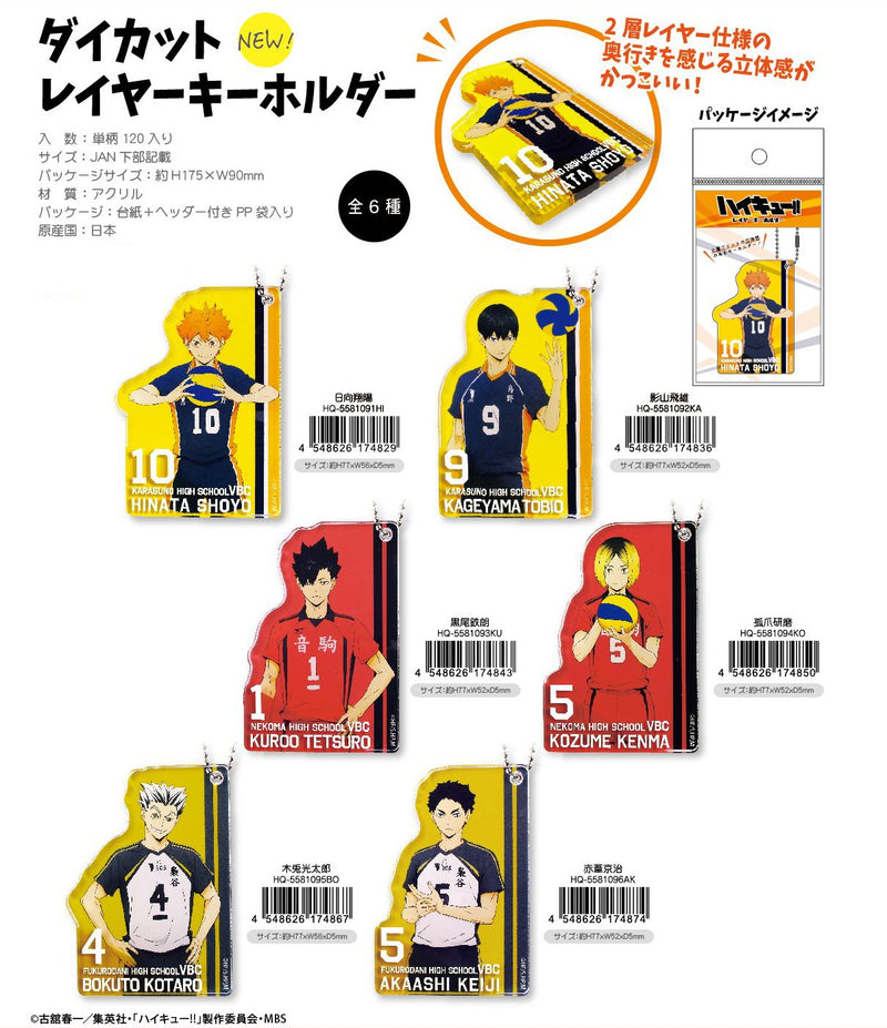 Haikyu!! Takaratomy Arts Layer Key Chain Hinata Shoyo