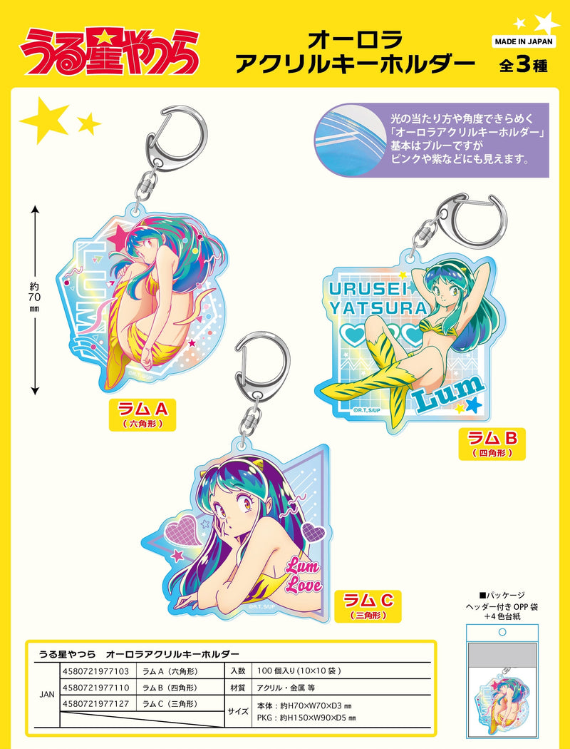 Urusei Yatsura Twinkle Aurora Acrylic Key Chain Lum C Triangle