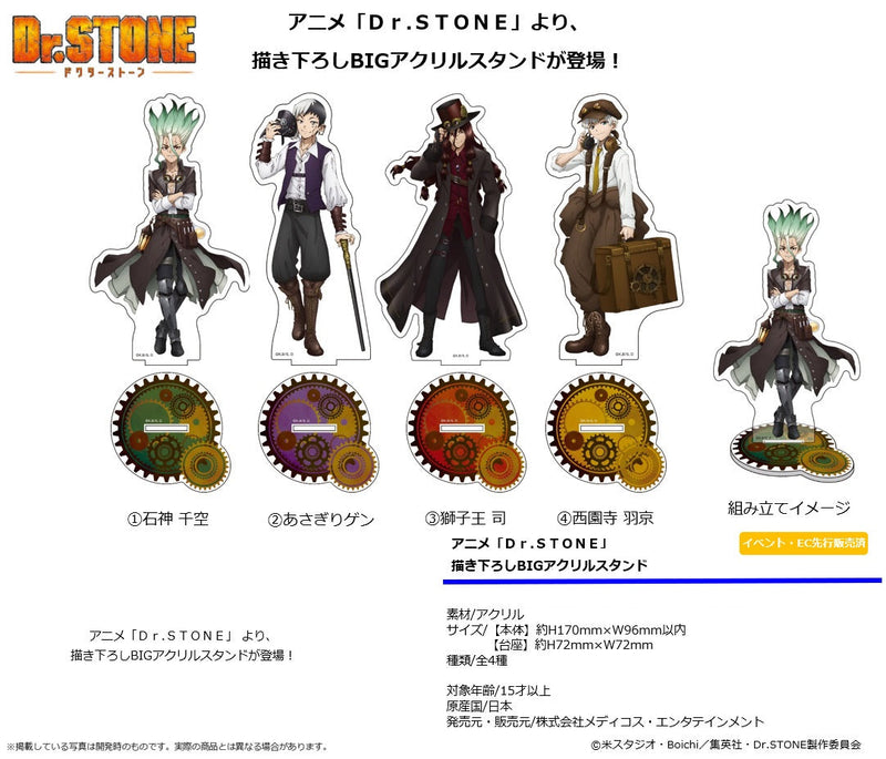 Dr. Stone Medicos Entertainment Original Illustration Big Acrylic Stand 3 Shishio Tsukasa