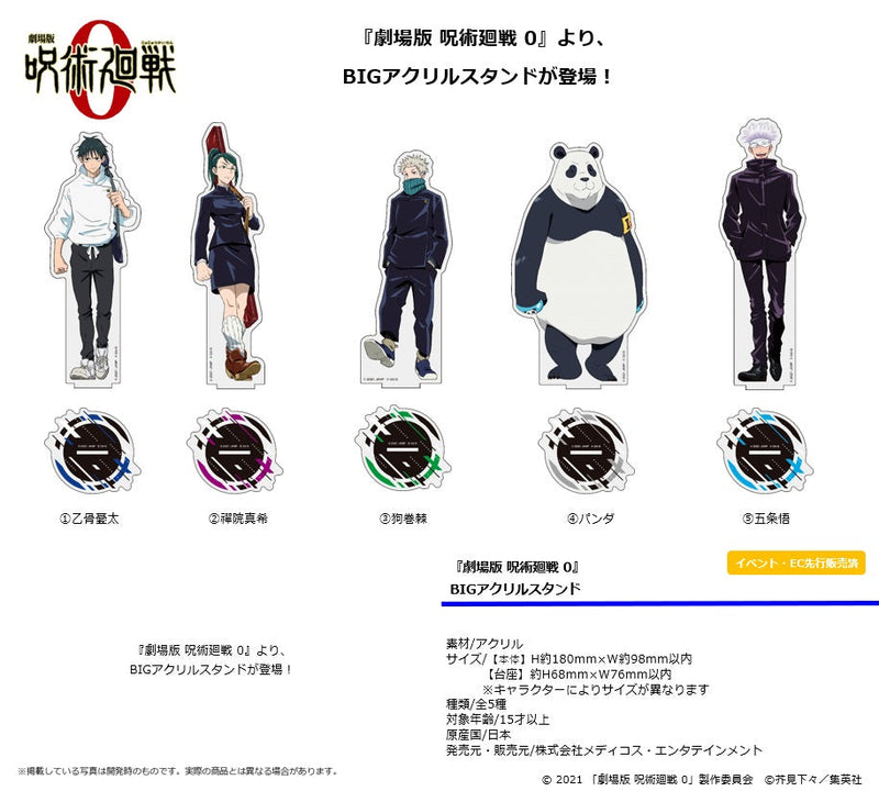 Jujutsu Kaisen 0: The Movie Medicos Entertainment Big Acrylic Stand 4 Panda