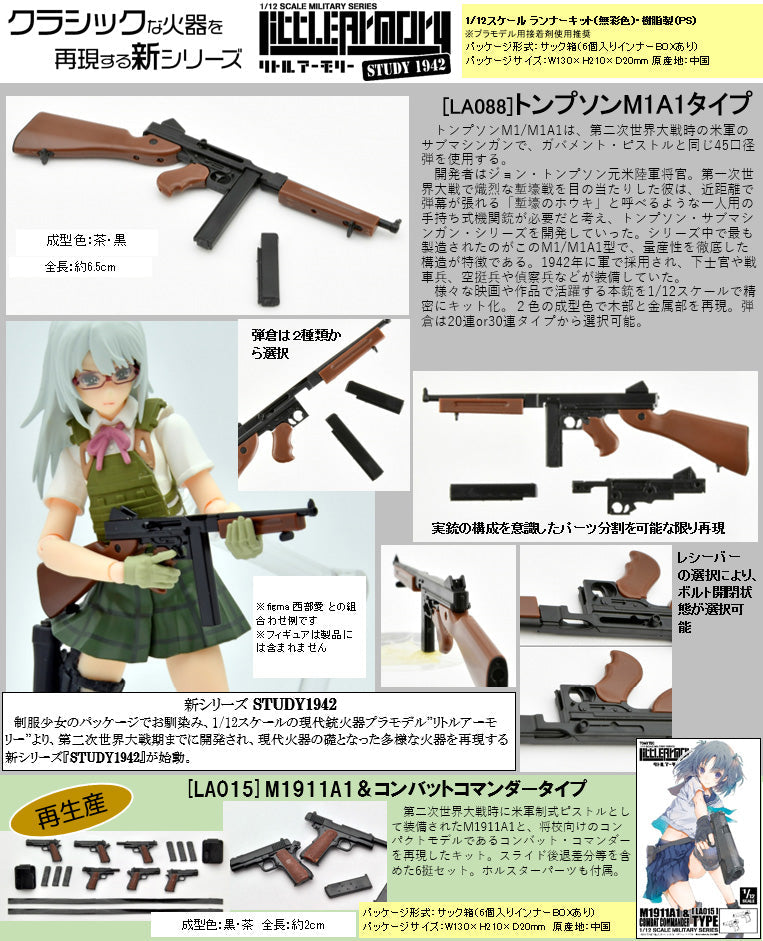 LA015 TOMYTEC LittleArmory M1911A1 & Combat Commander Type