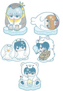 GINTAMA MEGAHOUSE RUBBER MASCOT GINTAMA HATA OJI & ANIMAL! (6 Random Blind Box)