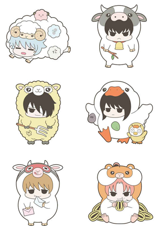 GINTAMA MEGAHOUSE RUBBER MASCOT PRINCE OF HATA LOVE & PIECE FARM (1 Random Blind Box)