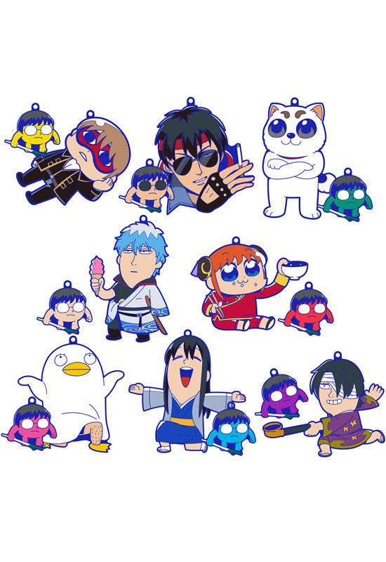 GINTAMA MEGAHOUSE OKAWABUKUBU OSYANTY♡RUBBER MASCOT (Box of 8 Blind Boxes)