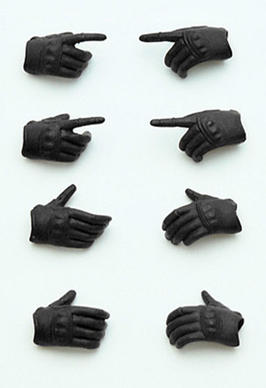 LittleArmory TOMYTEC LittleArmory-OP3: figma Tactical Gloves (Stealth Black) (4th-run)