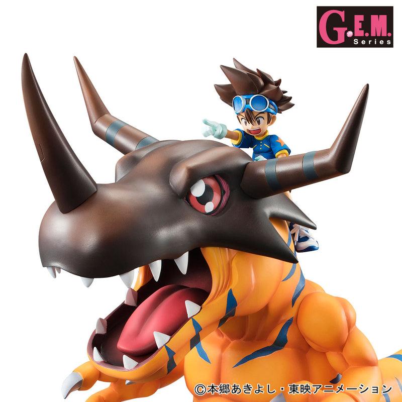 DIGIMON MEGAHOUSE GEM SERIES DIGIMON GREYMON & YAGAMI TAICHI