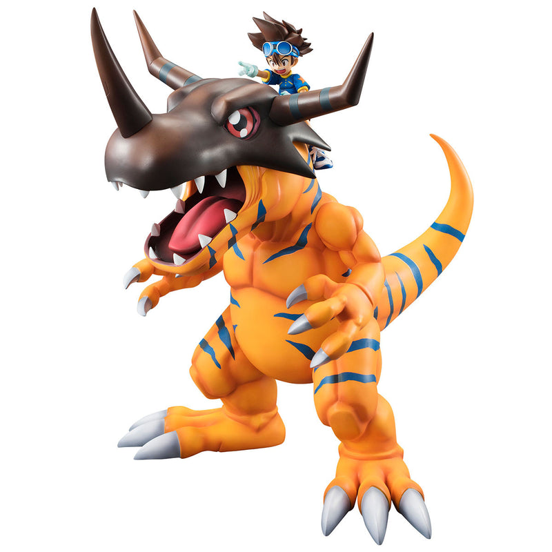 DIGIMON MEGAHOUSE GEM SERIES DIGIMON GREYMON & YAGAMI TAICHI