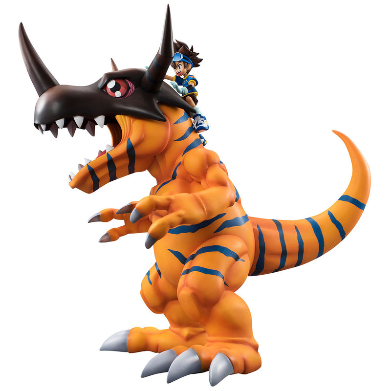 DIGIMON MEGAHOUSE GEM SERIES DIGIMON GREYMON & YAGAMI TAICHI