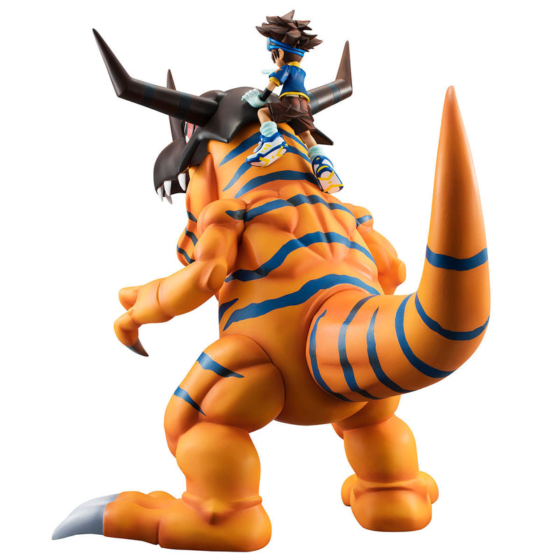 DIGIMON MEGAHOUSE GEM SERIES DIGIMON GREYMON & YAGAMI TAICHI