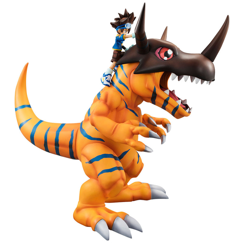 DIGIMON MEGAHOUSE GEM SERIES DIGIMON GREYMON & YAGAMI TAICHI