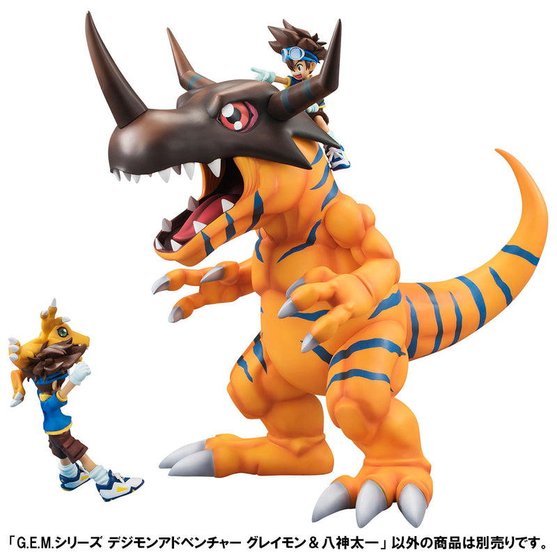 Digimon Adventure MEGAHOUSE G.E.M. series Greymon & Taichi Yagami (repeat)