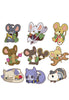 GUNDUM IRON BLOOD ORPHAN MEAGHOUSE CYU RUBBER MASCOT DE-CHU! (Set of 9 Characters)