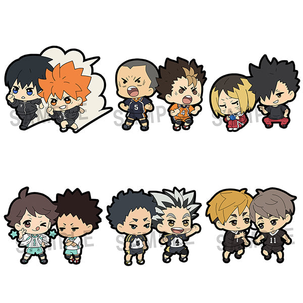 Haikyuu!! MEGAHOUSE Rubber Mascot Buddycolle (Box of 6)