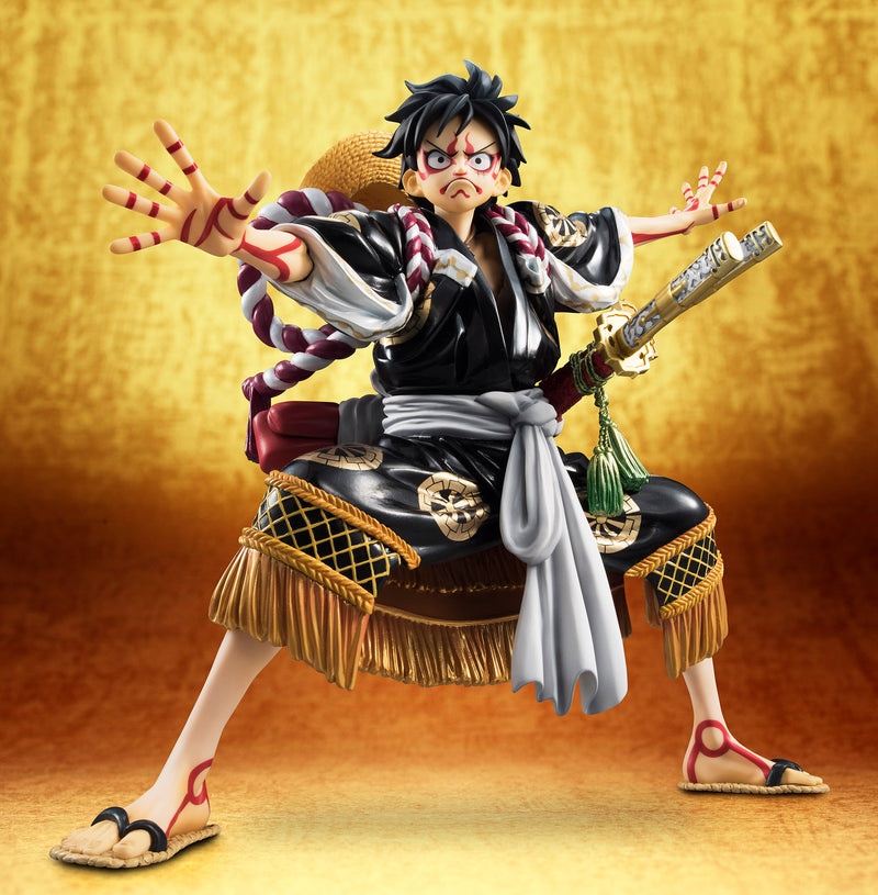 One Piece MEGAHOUSE EXCELLENT MODEL LIMITED OP KABUKI EDITION MONKEY D LUFFY BLACK
