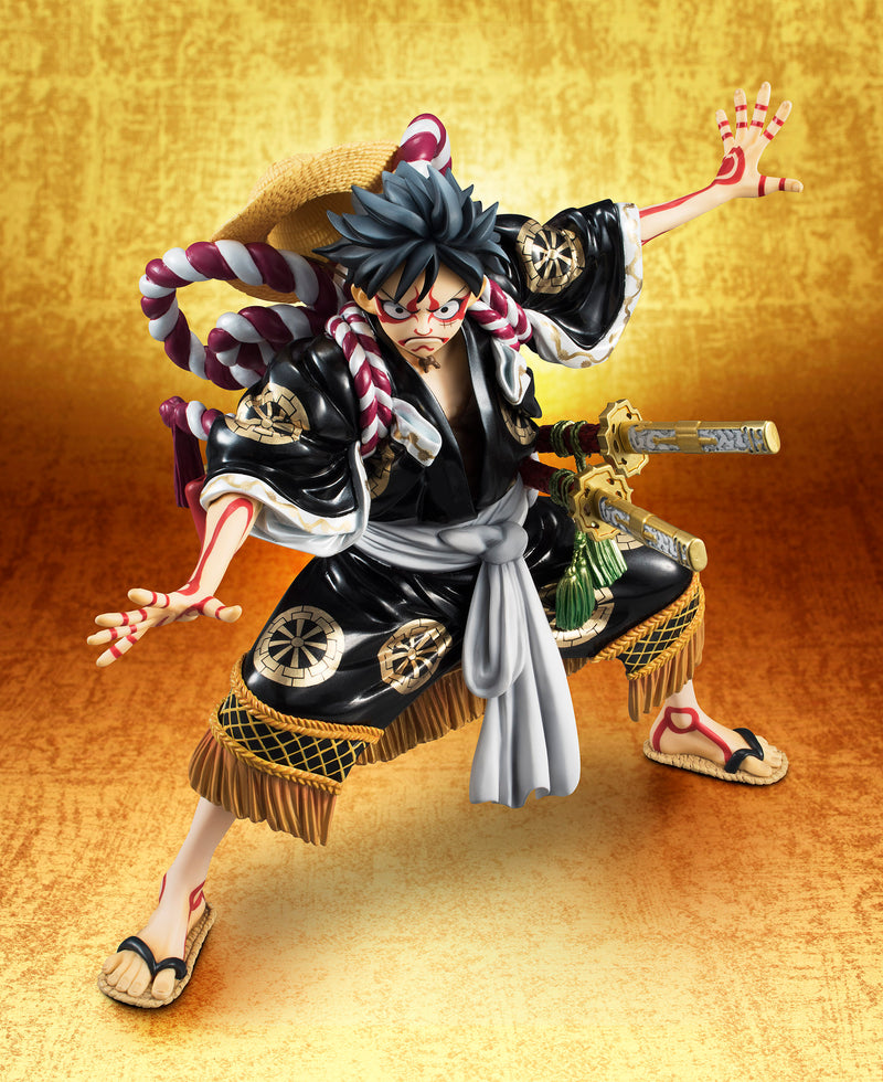 One Piece MEGAHOUSE EXCELLENT MODEL LIMITED OP KABUKI EDITION MONKEY D LUFFY BLACK