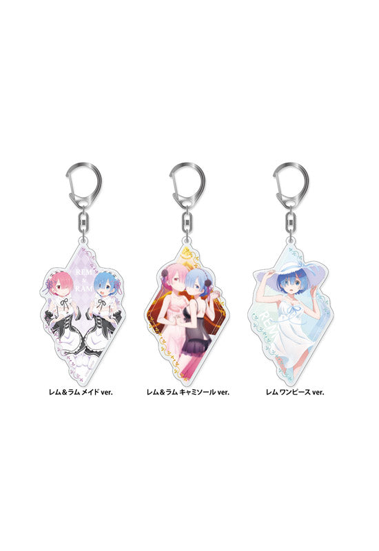 Re:ZERO -Starting Life in Another World- HOBBY STOCK Big Acrylic Keychain 3 Pieces Set
