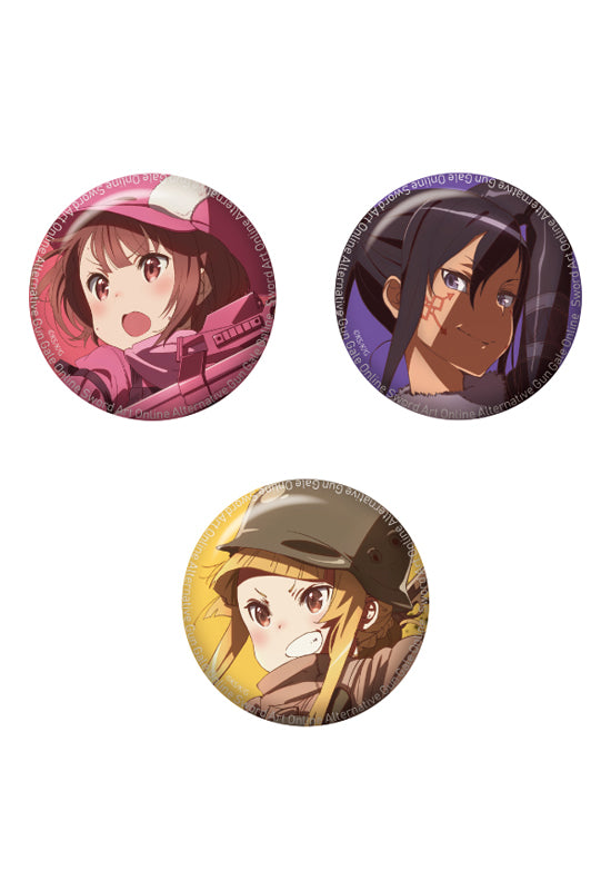 Sword Art Online Alternative Gun Gale Online HOBBY STOCK Can Badge Set Key Visual